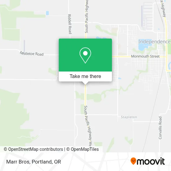 Marr Bros map
