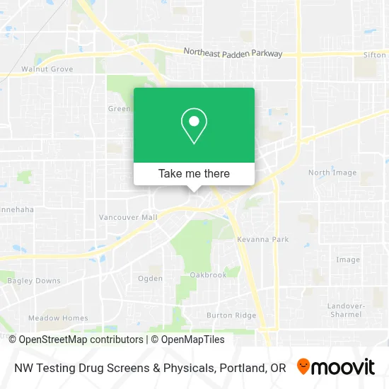 NW Testing Drug Screens & Physicals map