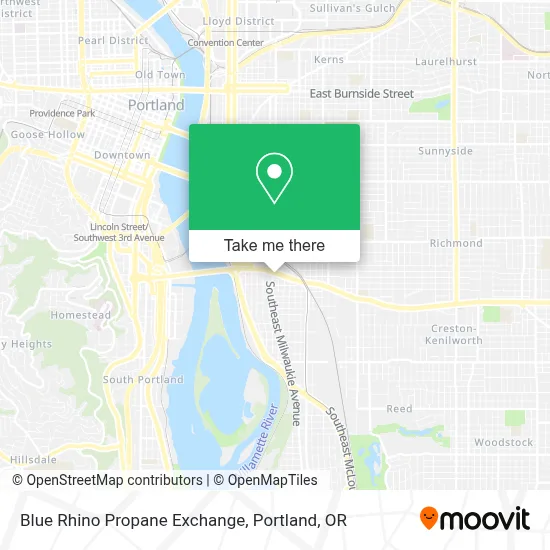 Blue Rhino Propane Exchange map