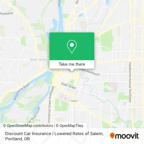 Discount Car Insurance | Lowered Rates of Salem map