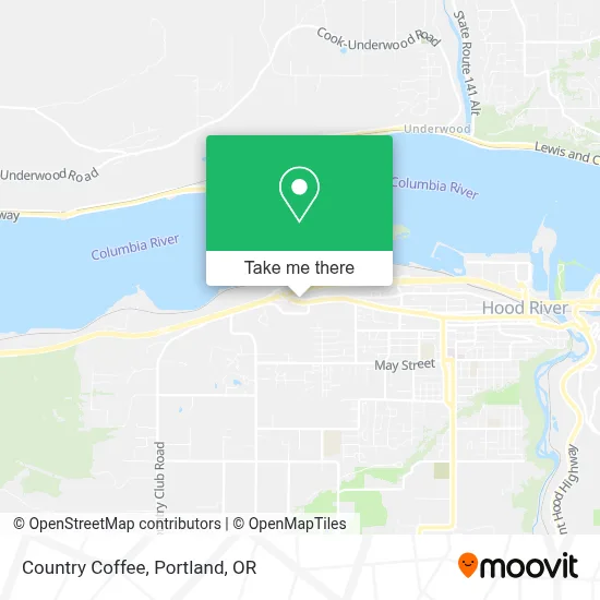 Country Coffee map