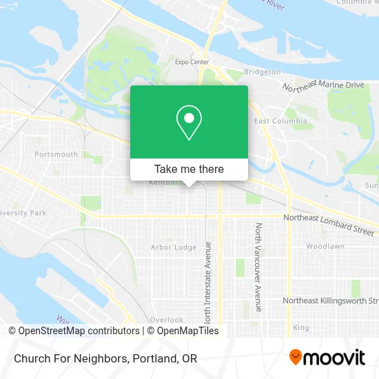 Church For Neighbors map