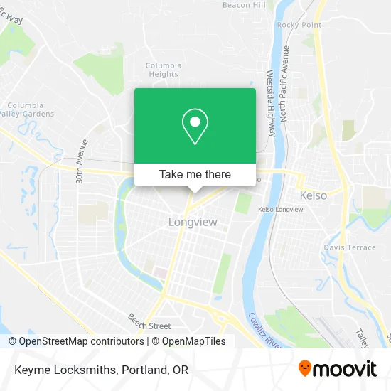 Keyme Locksmiths map
