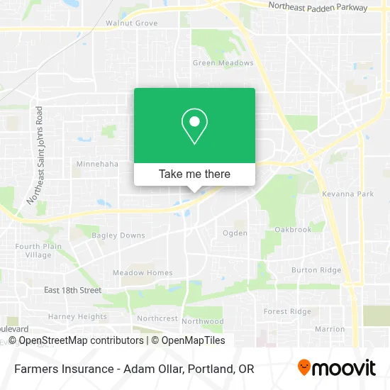 Farmers Insurance - Adam Ollar map