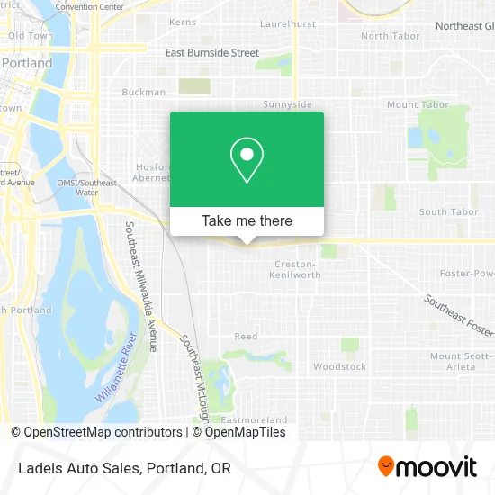 Ladels Auto Sales map
