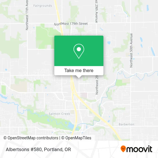Albertsons #580 map