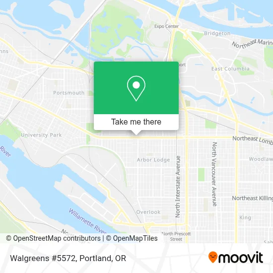 Walgreens #5572 map