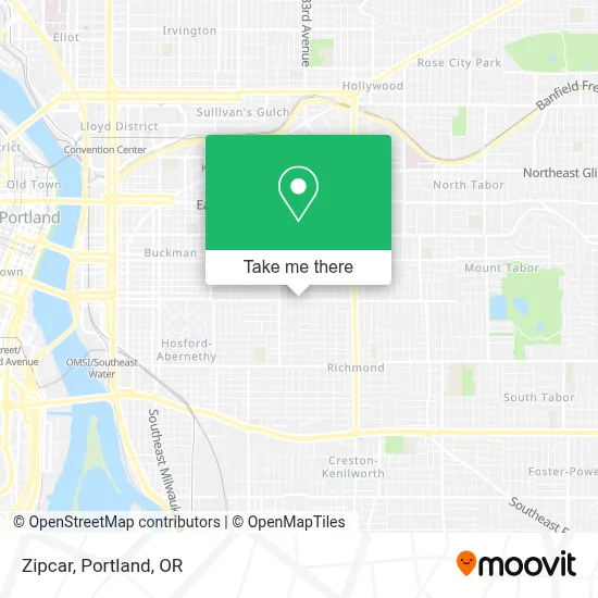 Zipcar map