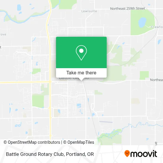 Battle Ground Rotary Club map