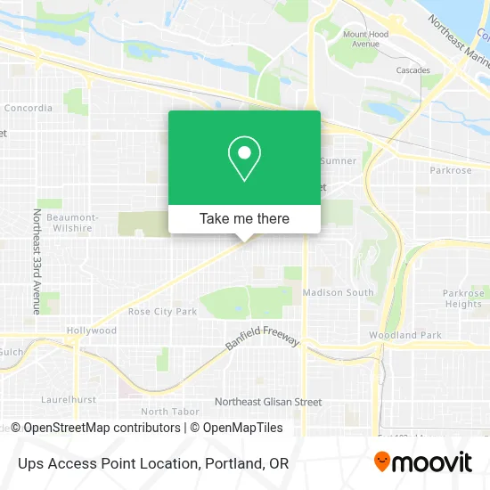 Ups Access Point Location map