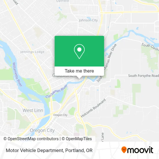 Motor Vehicle Department map