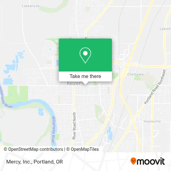 Mercy, Inc. map