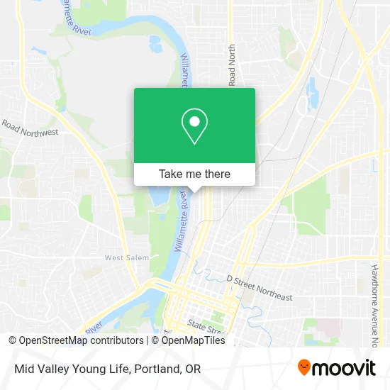 Mid Valley Young Life map