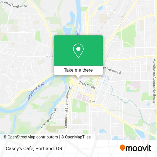 Casey's Cafe map