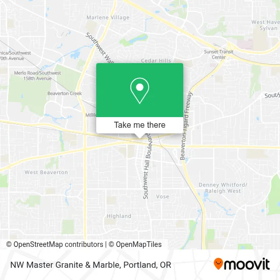 NW Master Granite & Marble map