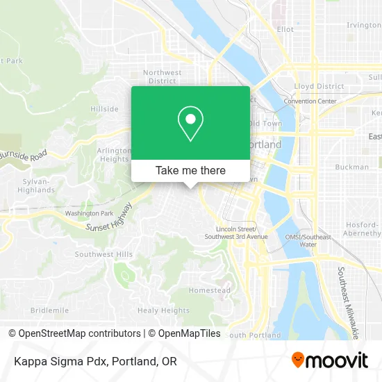 Kappa Sigma Pdx map