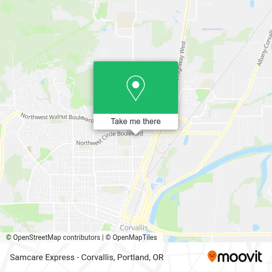 Samcare Express - Corvallis map