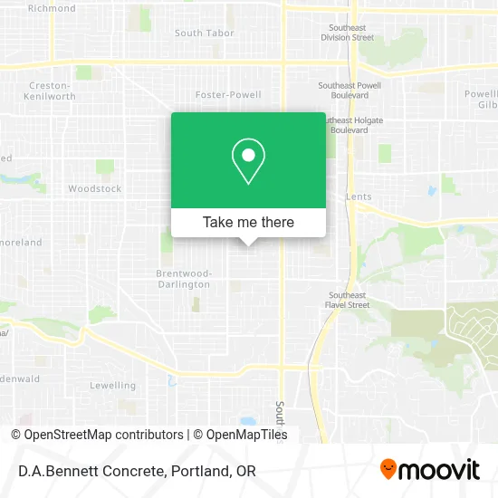 D.A.Bennett Concrete map