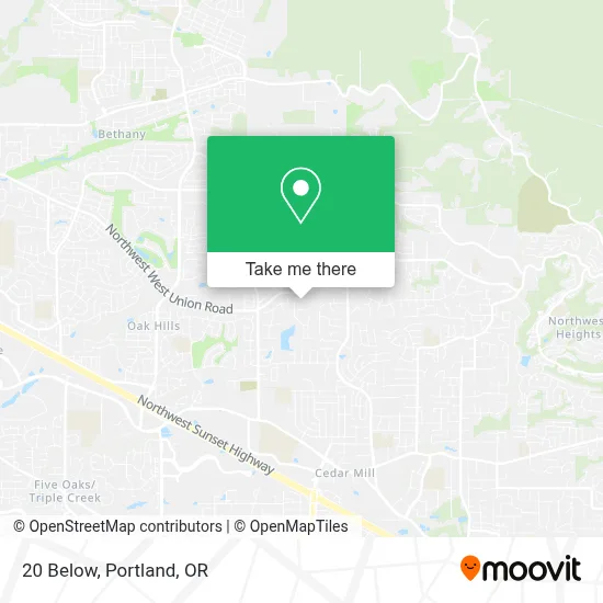 20 Below map