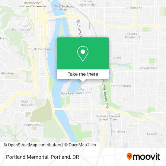 Portland Memorial map
