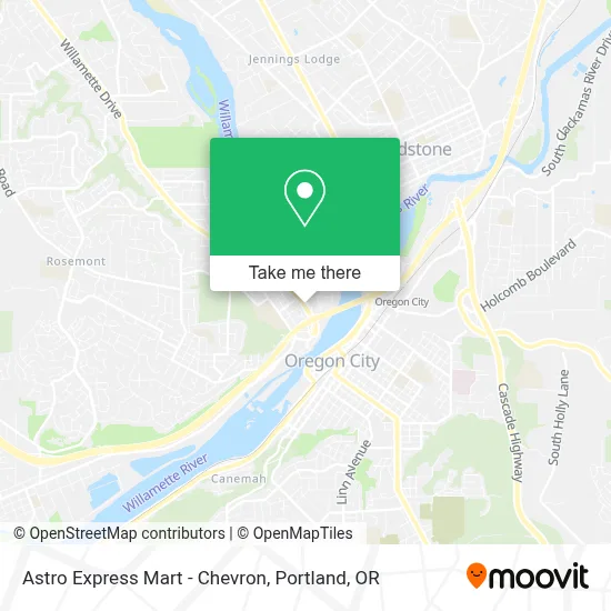 Astro Express Mart - Chevron map