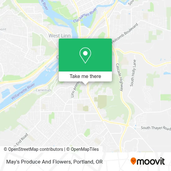 May's Produce And Flowers map