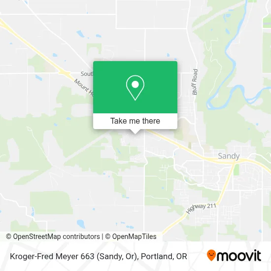 Kroger-Fred Meyer 663 (Sandy, Or) map