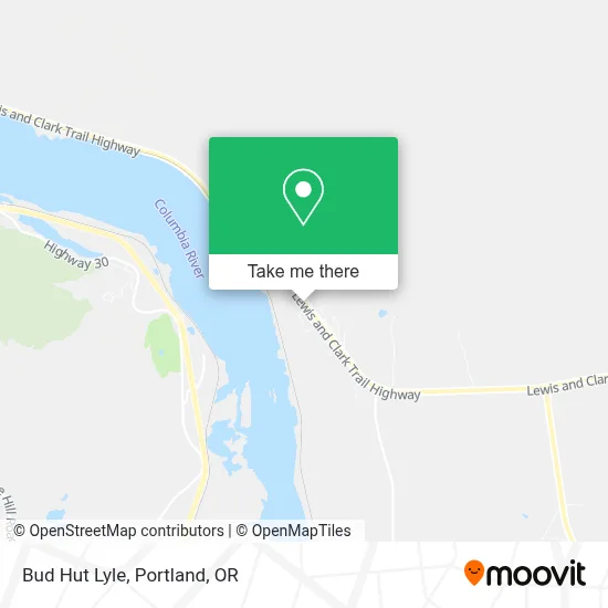 Bud Hut Lyle map