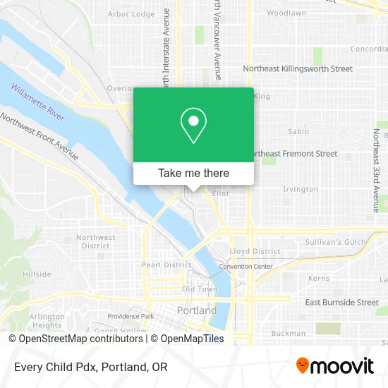 Every Child Pdx map