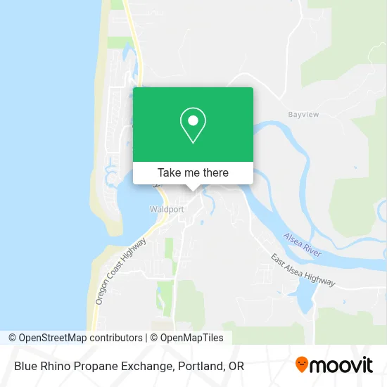 Blue Rhino Propane Exchange map