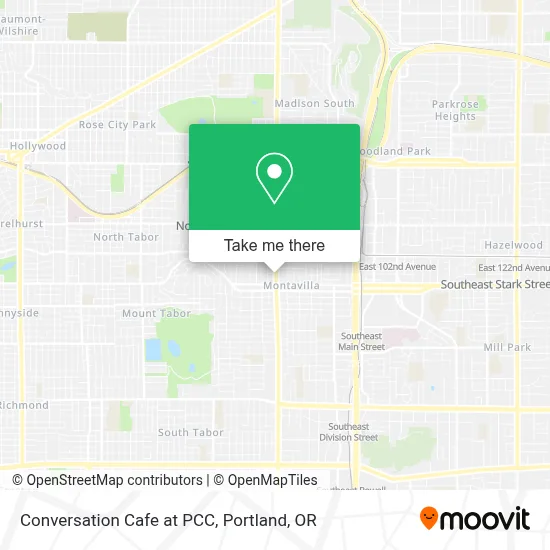 Conversation Cafe at PCC map