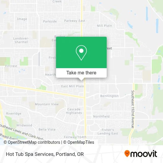 Hot Tub Spa Services map