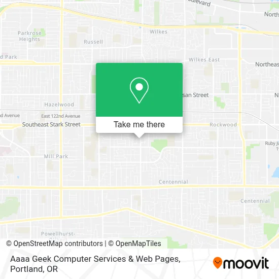 Aaaa Geek Computer Services & Web Pages map