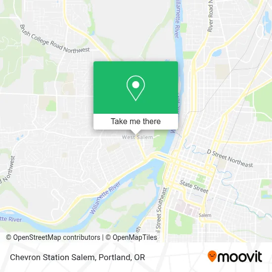 Chevron Station Salem map