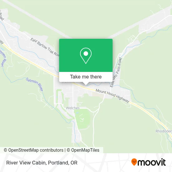 River View Cabin map