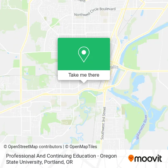 Professional And Continuing Education - Oregon State University map