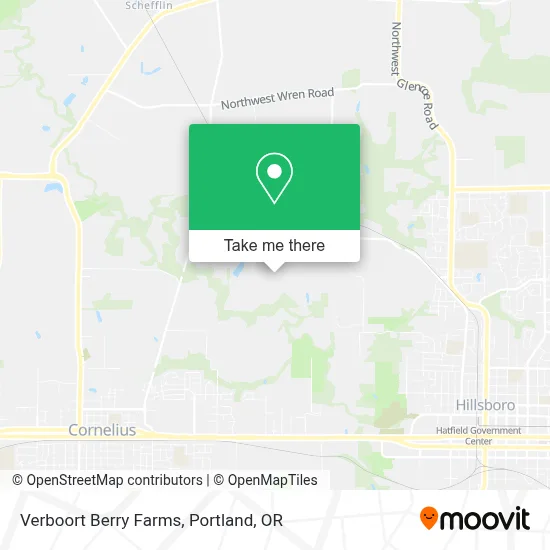 Verboort Berry Farms map
