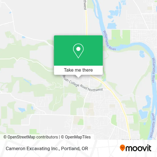 Cameron Excavating Inc. map