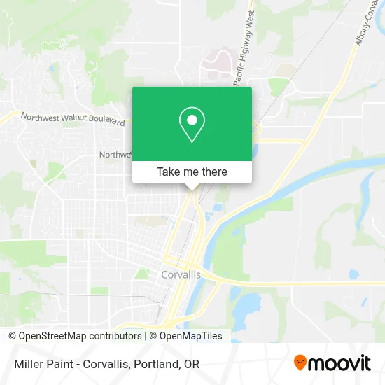 Miller Paint - Corvallis map
