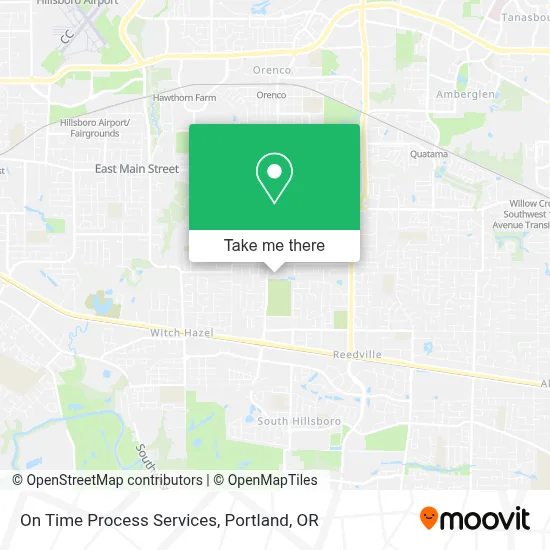 On Time Process Services map