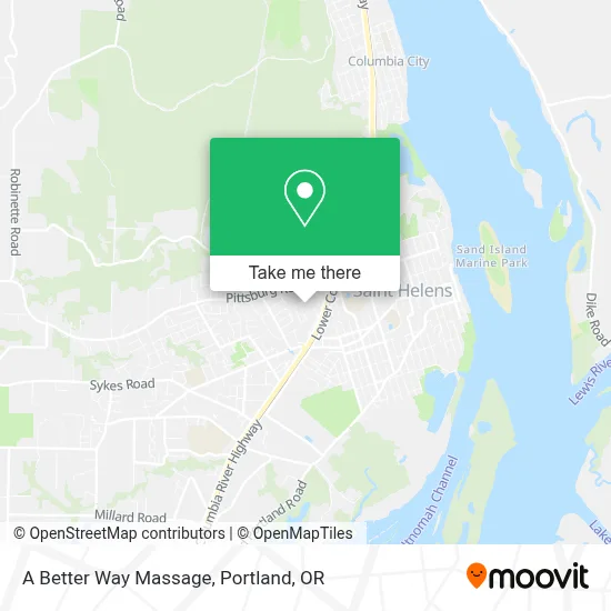 A Better Way Massage map