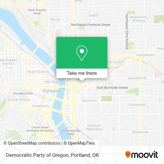 Democratic Party of Oregon map