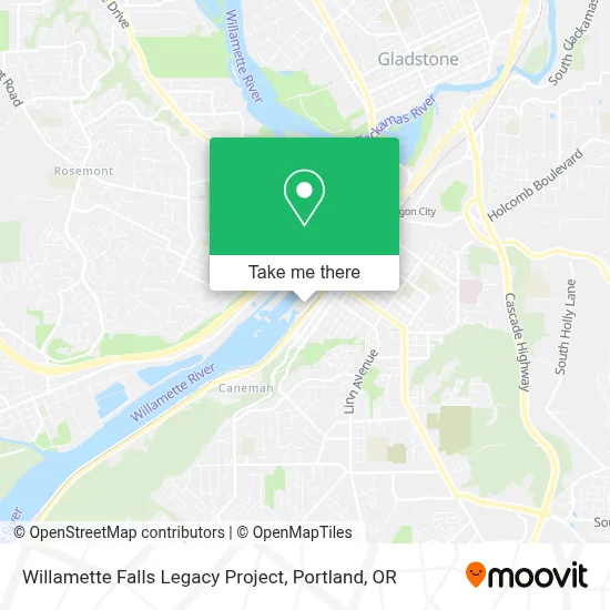 Willamette Falls Legacy Project map