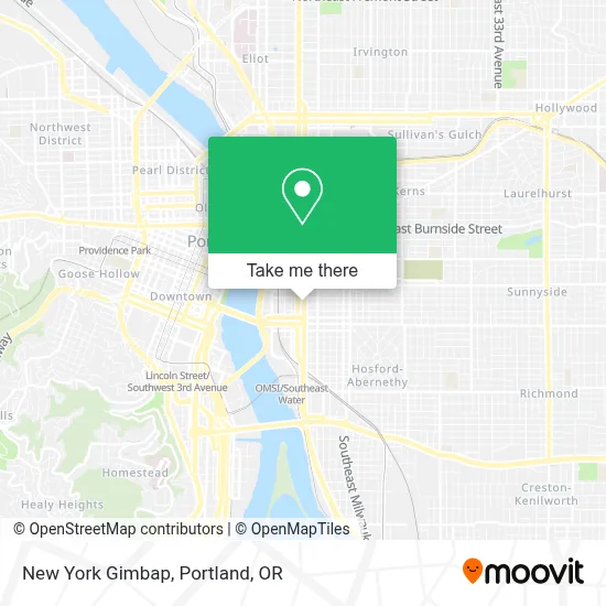 New York Gimbap map