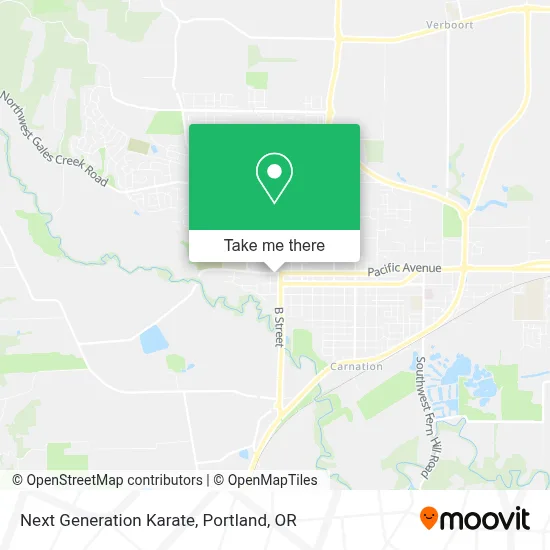 Next Generation Karate map