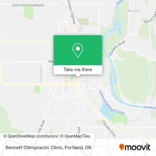 Bennett Chiropractic Clinic map