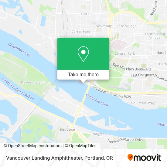 Vancouver Landing Amphitheater map