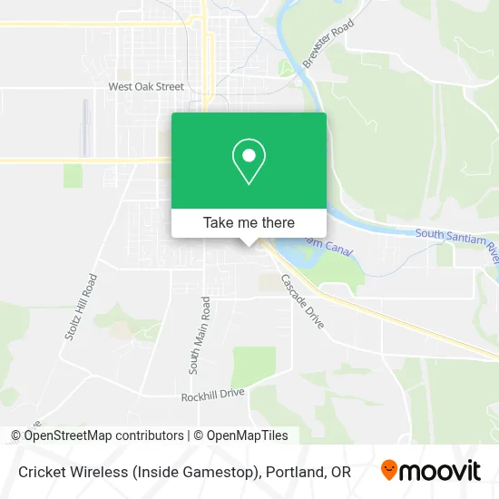 Cricket Wireless (Inside Gamestop) map