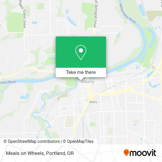 Meals on Wheels map