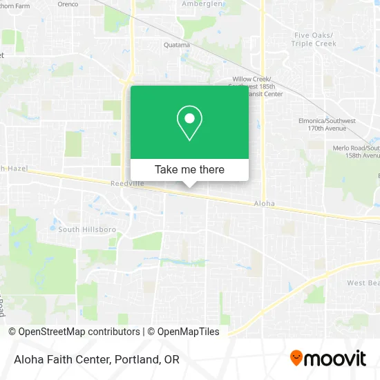 Aloha Faith Center map